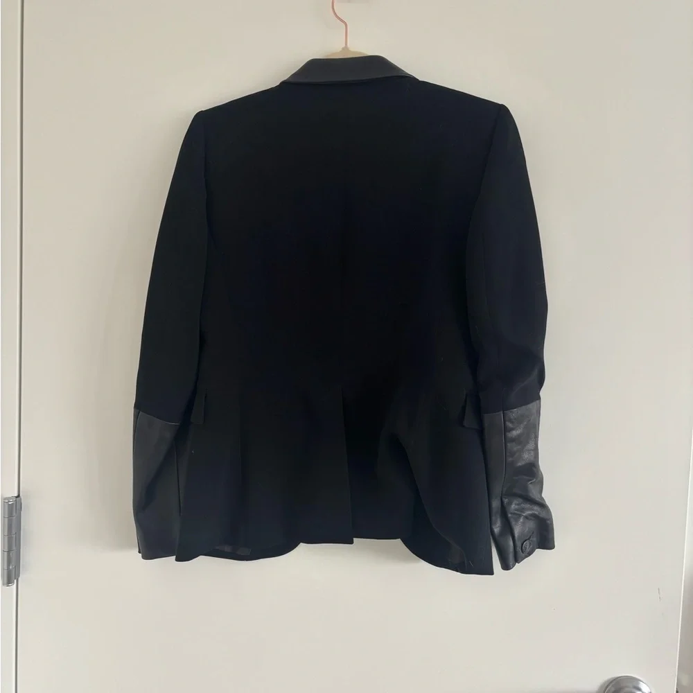 Rag and Bone Blazer with Leather Trim